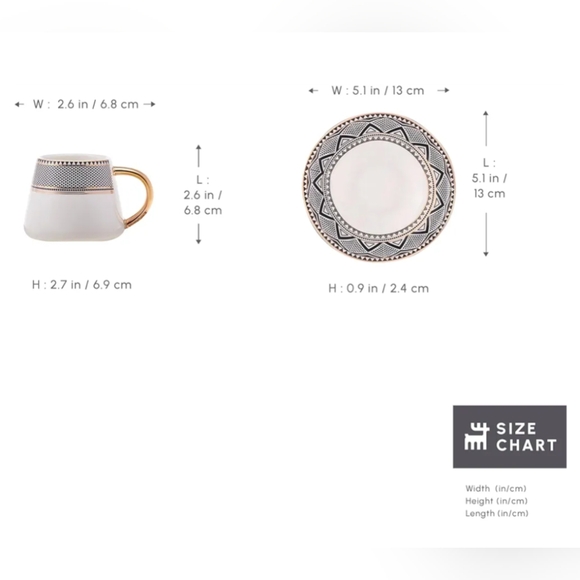 Karaca Globe Espresso set of 6, NIB - Picture 6 of 7